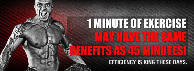 1 Minute of Exercise May Have The Same Benefits as 45 Minutes!