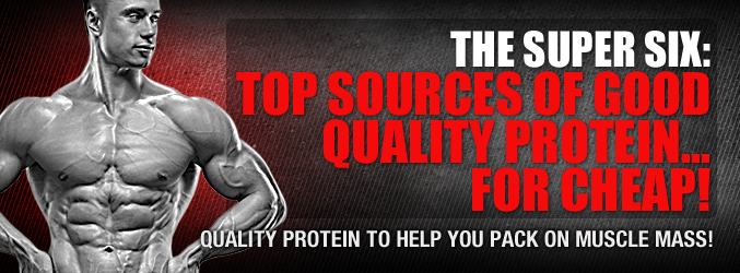 The Super Six: Top Sources Of Good Quality Protein... For Cheap!